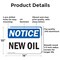 Signmission New Oil, 14 in W x Rectangle, Aluminum OS-2PACK-NS-A-1014-L-14330 - alternate 2
